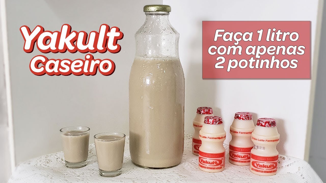 COM APENAS 2 POTINHOS FAÇO RENDER 1 LITRO DE YAKULT CASEIRO - TAMIRES MOTA