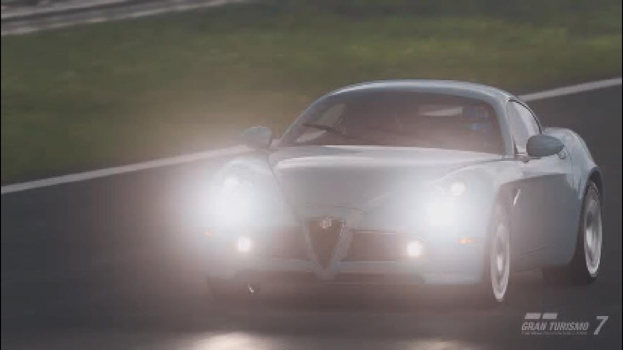 PS5 Gran Turismo 7 Alfa Romeo 8C Competizione @ Dragon Trail - Gardens