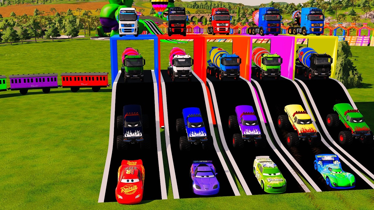 Superheroes On A Motorcycle Ride Over The Sea Along The Supper& Spider Man Bridge GTA 5 #550