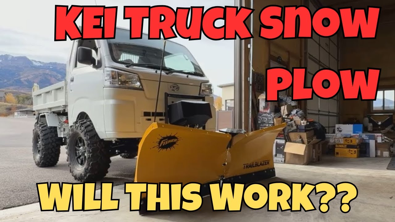KEI Truck Snow Plow FAIL… and the Simple Fix That Saved the Day! #KEITruck #KEItrucksnowplow