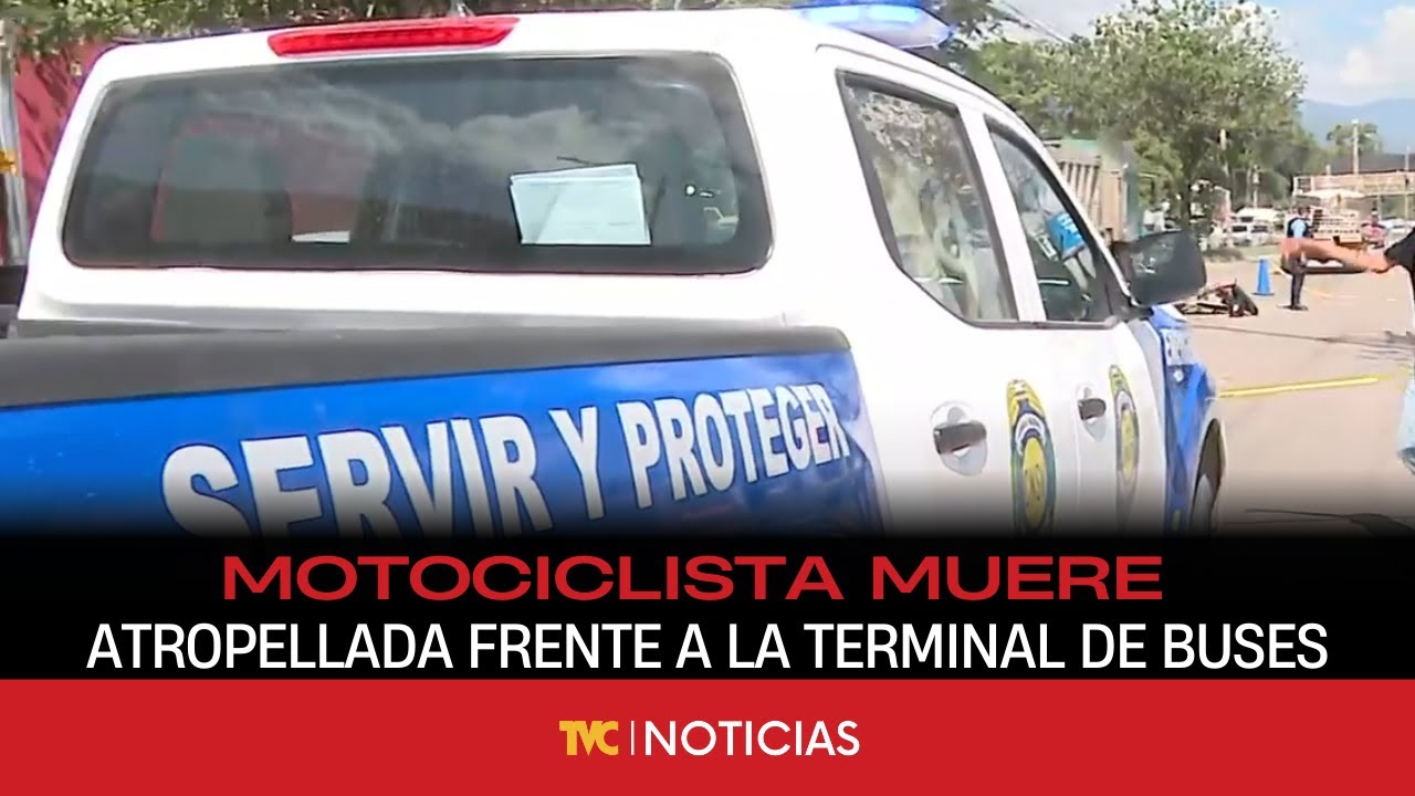 Motociclista pierde la vida atropellada frente a la terminal de buses de SPS.