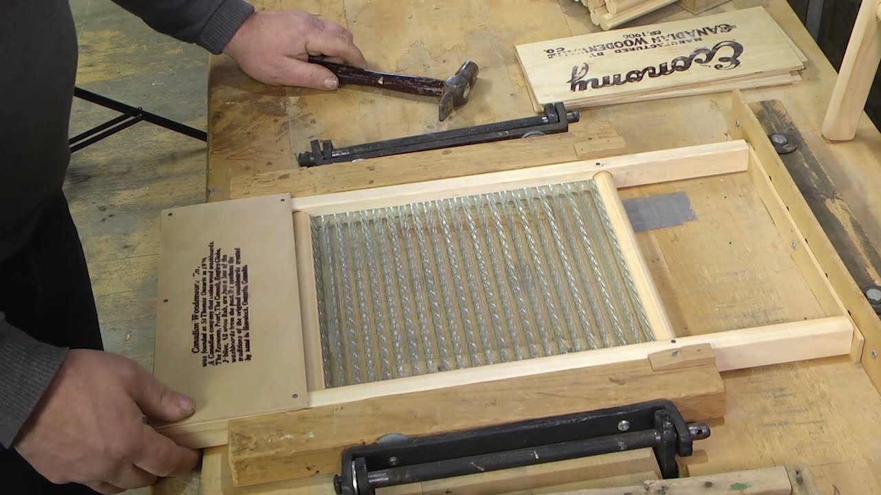 Canadian WoodenWare Co: Making a wash washboard