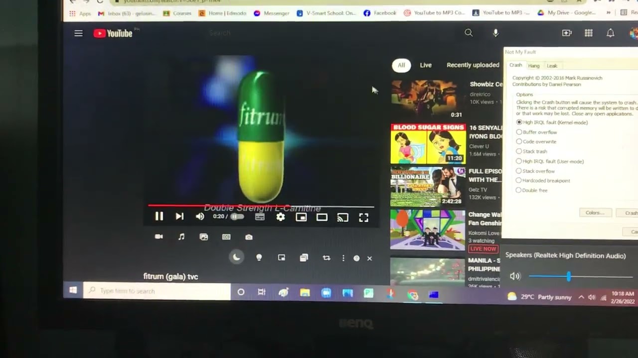 Fitrum gala TVC Has BSOD