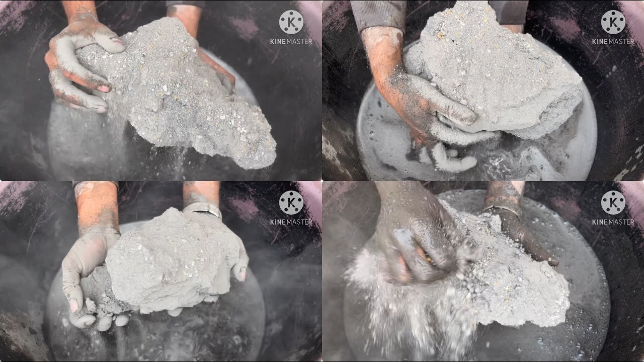 Charcoal stones water crumbling #charcoalashes #charcoal