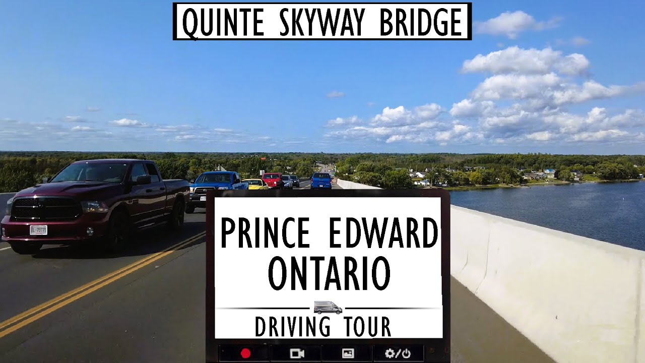 🚗 Scenic 4K Drive Over Quinte Skyway Bridge – Gateway to Prince Edward County, Ontario! 🌉✨