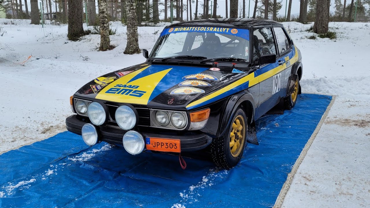 Saab 9³, Saab 99, Saab 96 v4, rally LBC-ruschen 2022.
