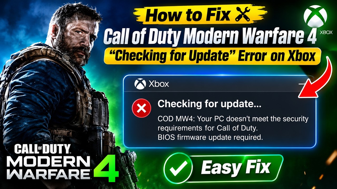 How to Fix Call of Duty Modern Warfare 4 &ldquo;Checking for Update&rdquo; Error on Xbox COD MW4: