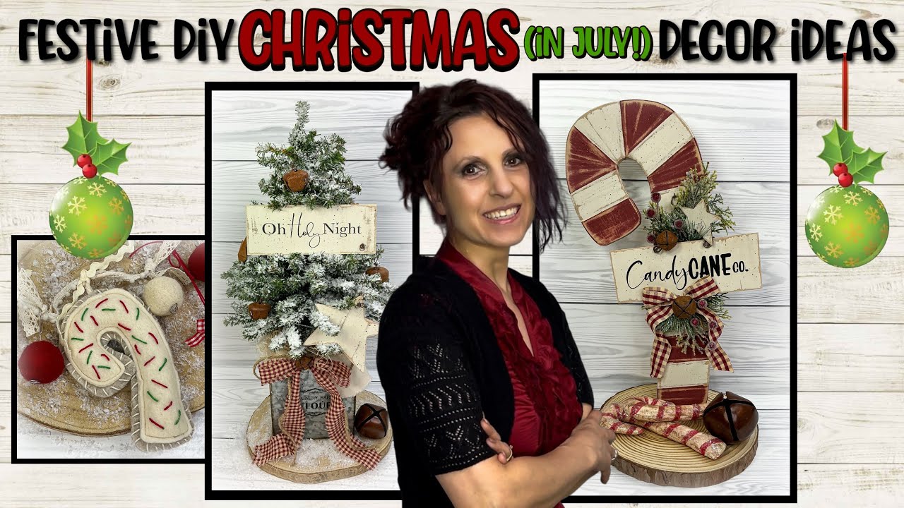Mid Year Merry: Crafting Rustic Farmhouse 🎄Christmas In July Home Decor Crafts | 🎄Christmas Crafts 
