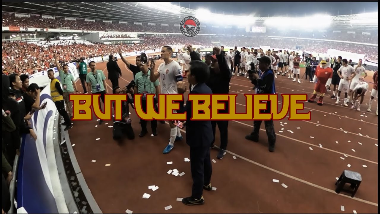 Jay Idzes said : NOBODY BELIEVES IN US. BUT WE BELIEVE !! | Sya laaa laa laa laaa laaa oh garuda~ !!