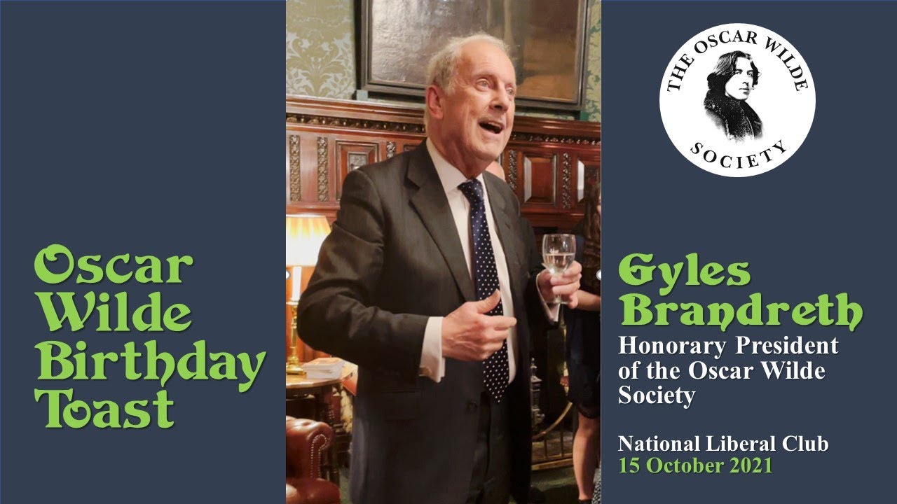 Gyles Brandreth Toasts Oscar Wilde
