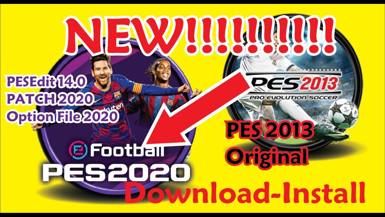 تحميلPES 2013 FULL Update | Transfer 2020 PESEdit 14.0 | arabic commentary | on mediafire | For PC