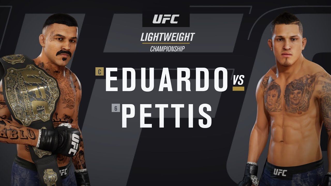 Defending the UFC Lightweight Belt Vs. Pettis Career Mode 