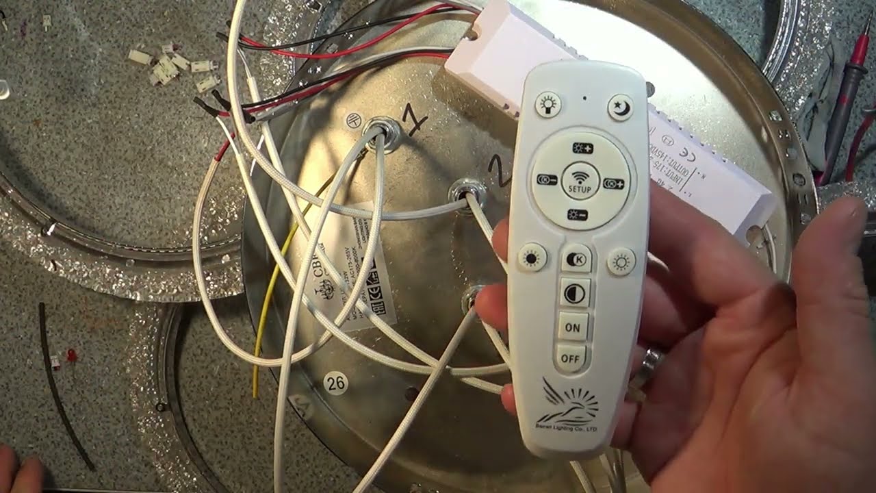 Светодиодные люстра, потолочная для дома с пультом, ремонт, подключение, брак с завода)