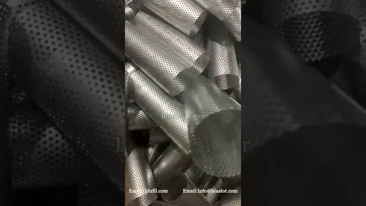 Perforated Tube Filters | Support Tube for Fiberglass Hydraulic Oil Filter Elements