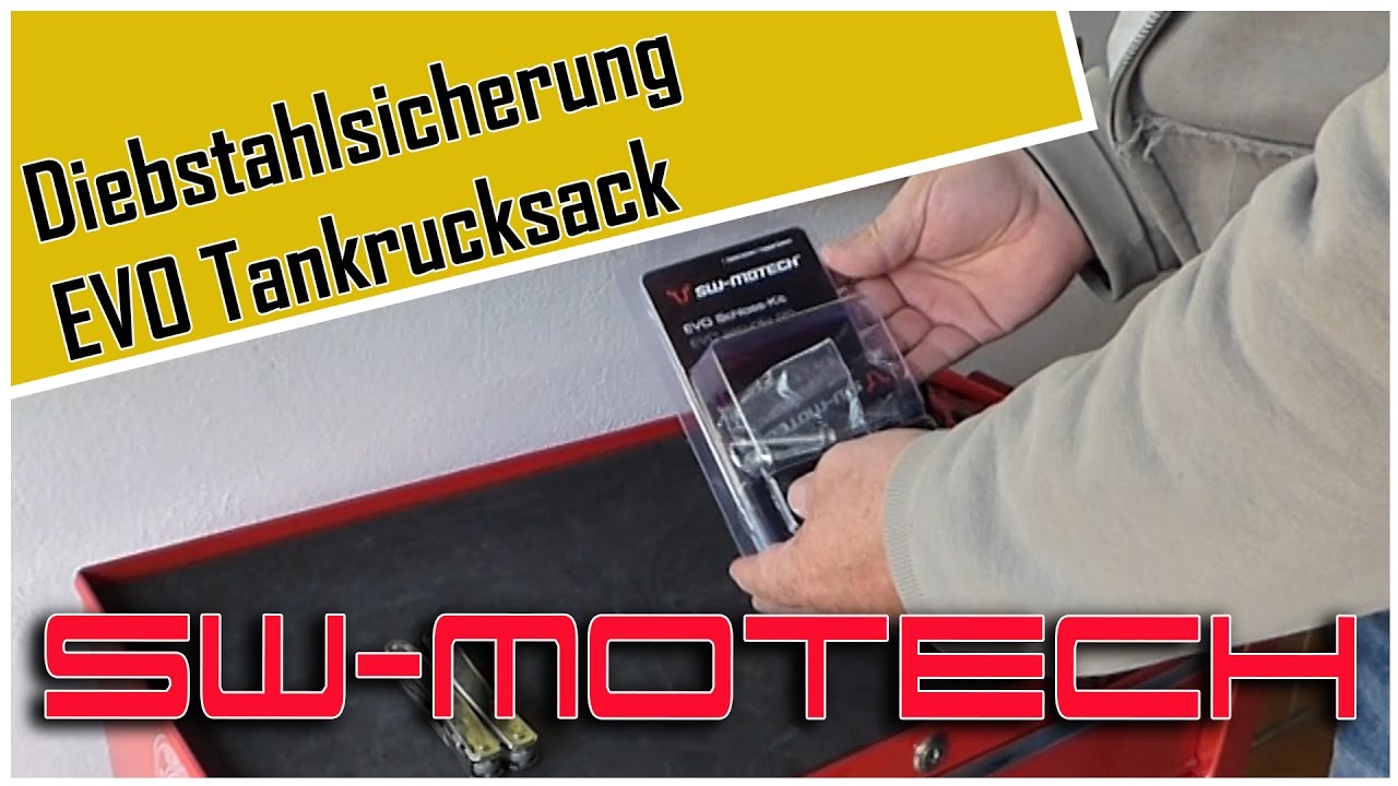 #2 SW Motech Diebstahlsicherung für EVO Tankrucksack an BMW S1000XR
