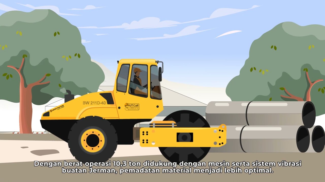Bomag Single Drum Roller BW211D-40: Terbaik untuk Pemadatan Material