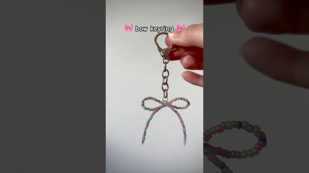 bow key ring 🎀🩷