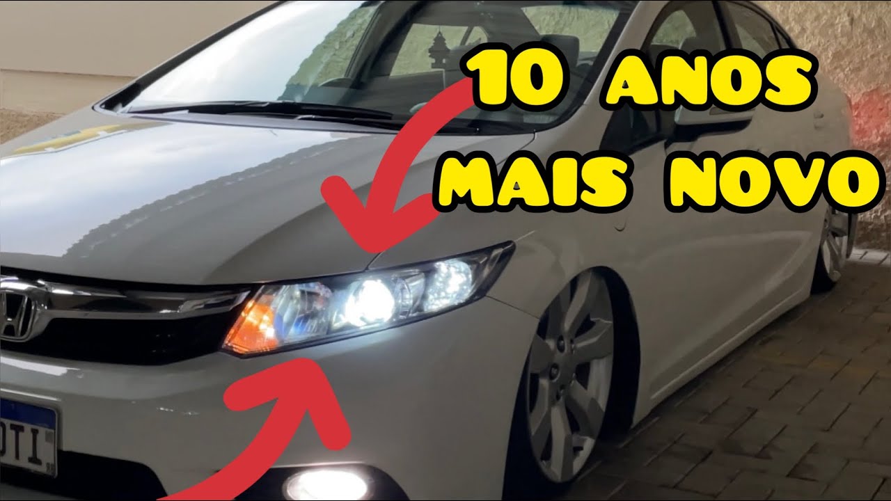 Civic g9 full led nos faróis, veja como ficou