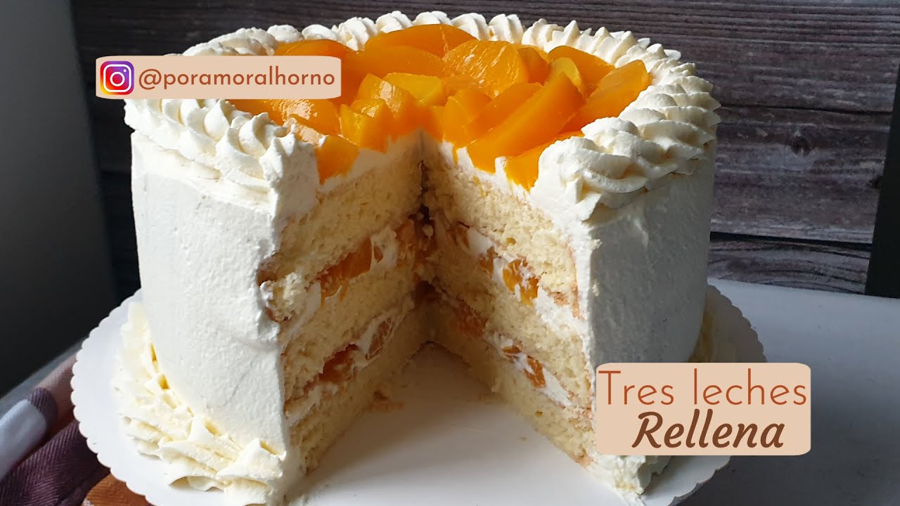 Torta tres leches rellena - receta completa paso a paso