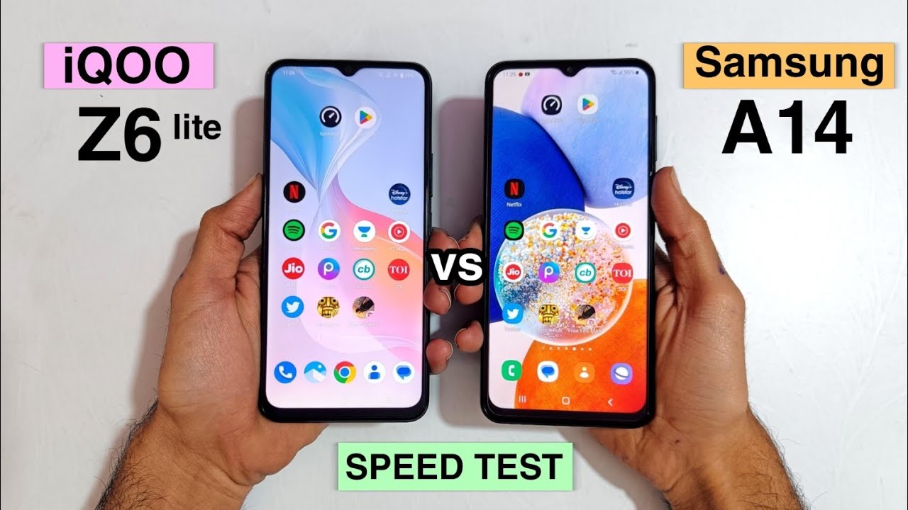 Iqoo Z6 Lite 5G vs Samsung Galaxy A14 5G Speed Test Comparison | Worst Smartphone ❌