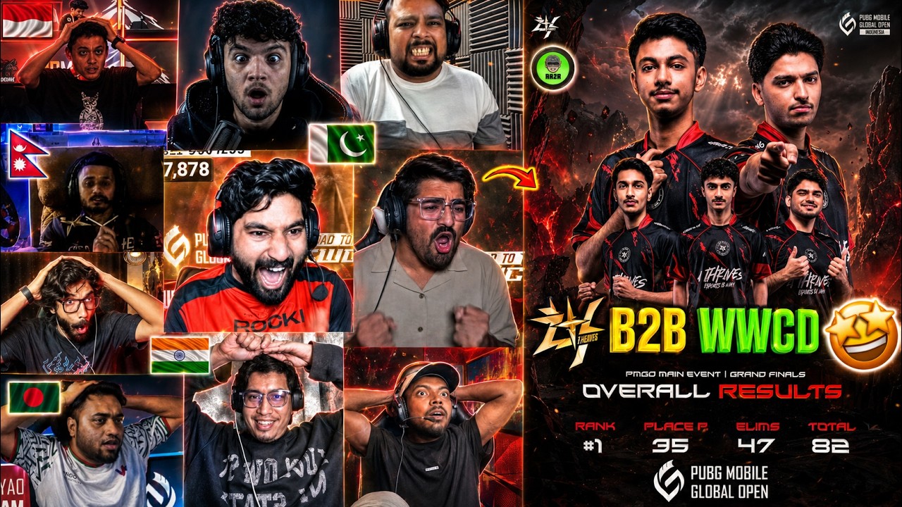 😭 4THRIVES B2B WWCD 💚🇵🇰  PMGO FINALS STREAMERS REACTION FT. SNAX AYOGI 3WOLF BLADE