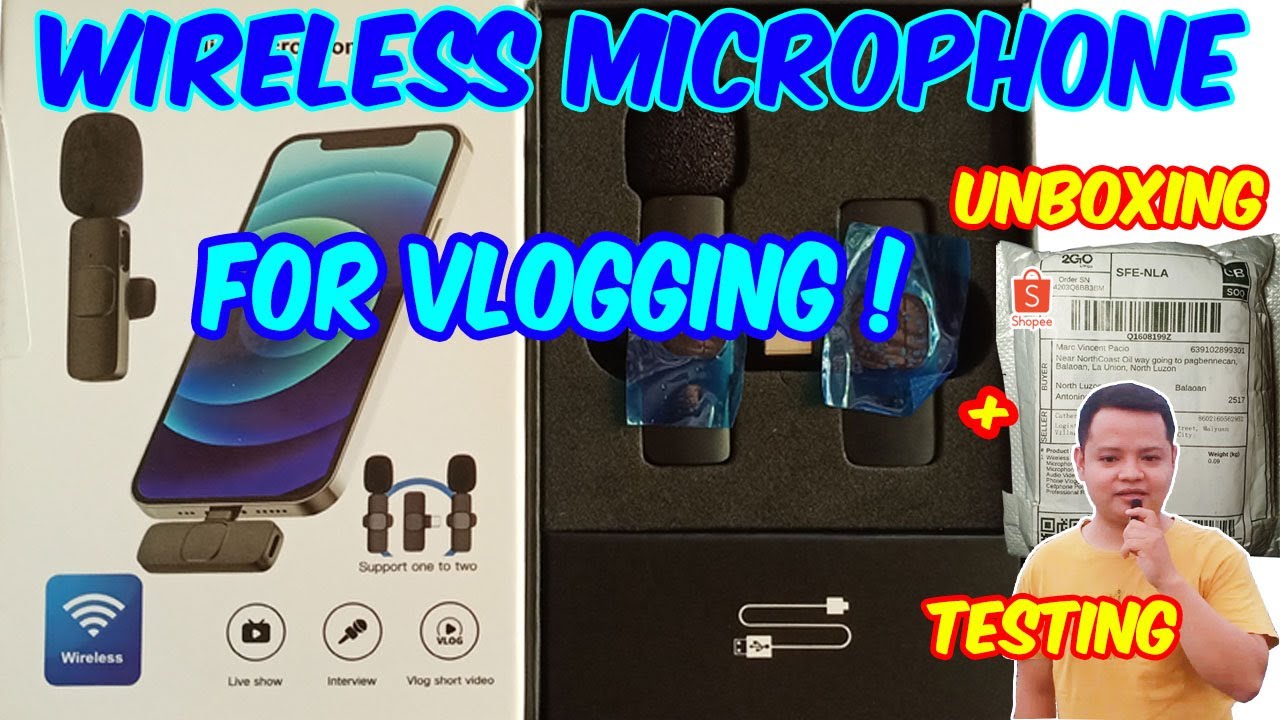Wireless Lavalier Microphone For Vlogging | Unboxing & Testing