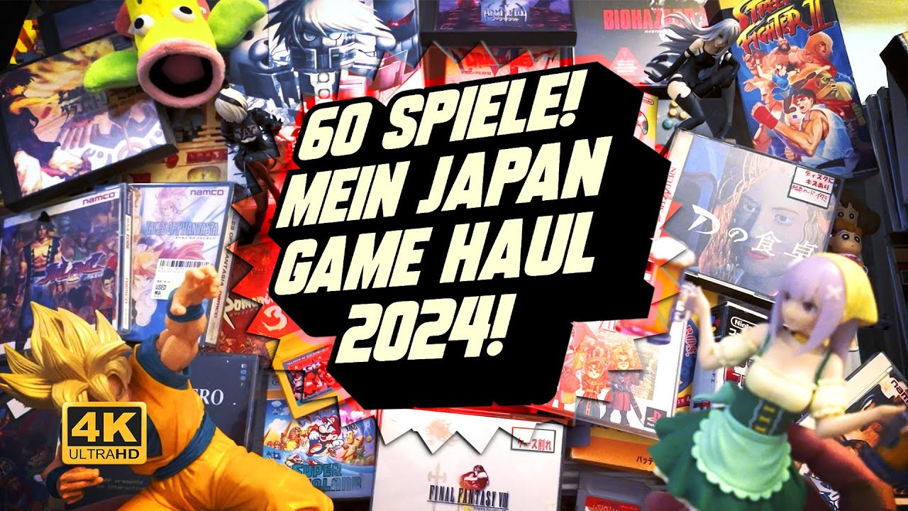 60 Spiele f&uuml;r 60.000 Yen! Mein Retro-Game-Haul 2024 aus Japan (Ausgepackt!-Unboxing)