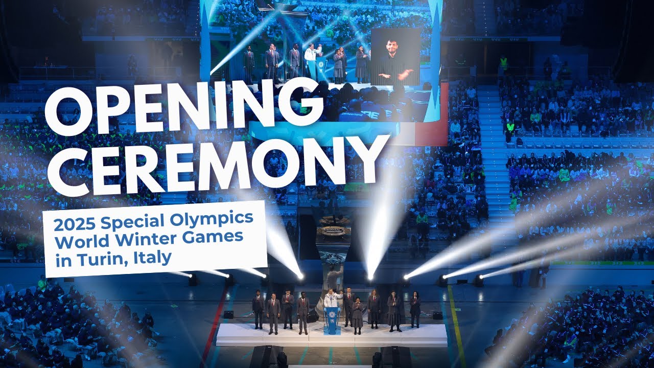 Special Olympics World Winter Games Opening Ceremony 2025 in Turin, Italy