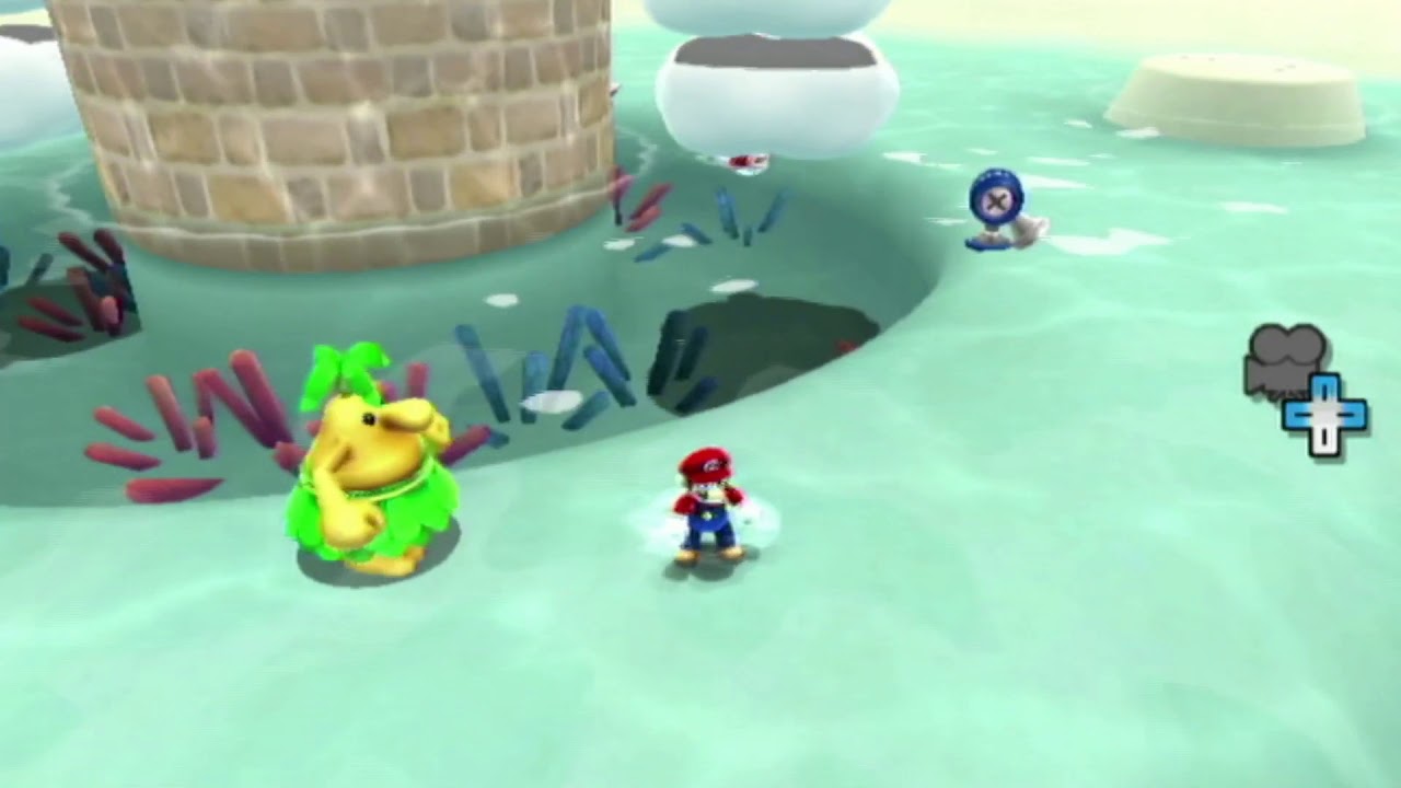 Super Mario Galaxy 2 - Estrella 055 - Galaxia Arenas Blancas - ¡Sube a la Torre de las Nubes!