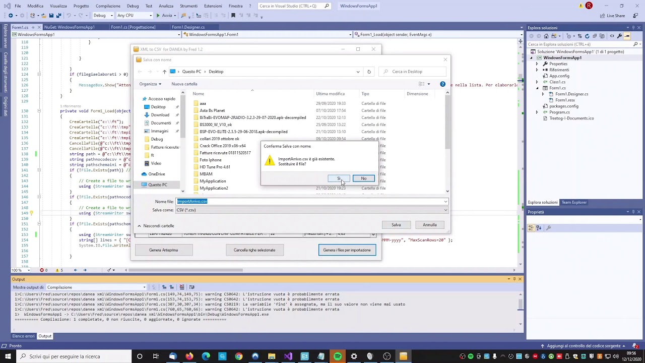 Danea EasyFatt Importazione prodotti articoli da fatture elettroniche xml (da xml a csv per import)