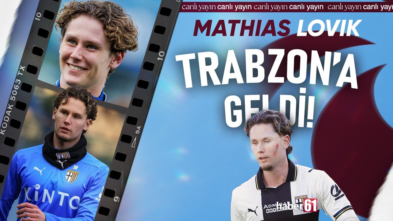 Trabzonspor'un yeni transferi Mathias Lovik Trabzon'da! - CANLI YAYIN