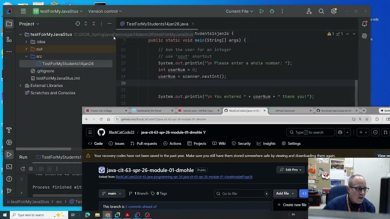 Connect to GitHub Classroom - All FCC programming Classes