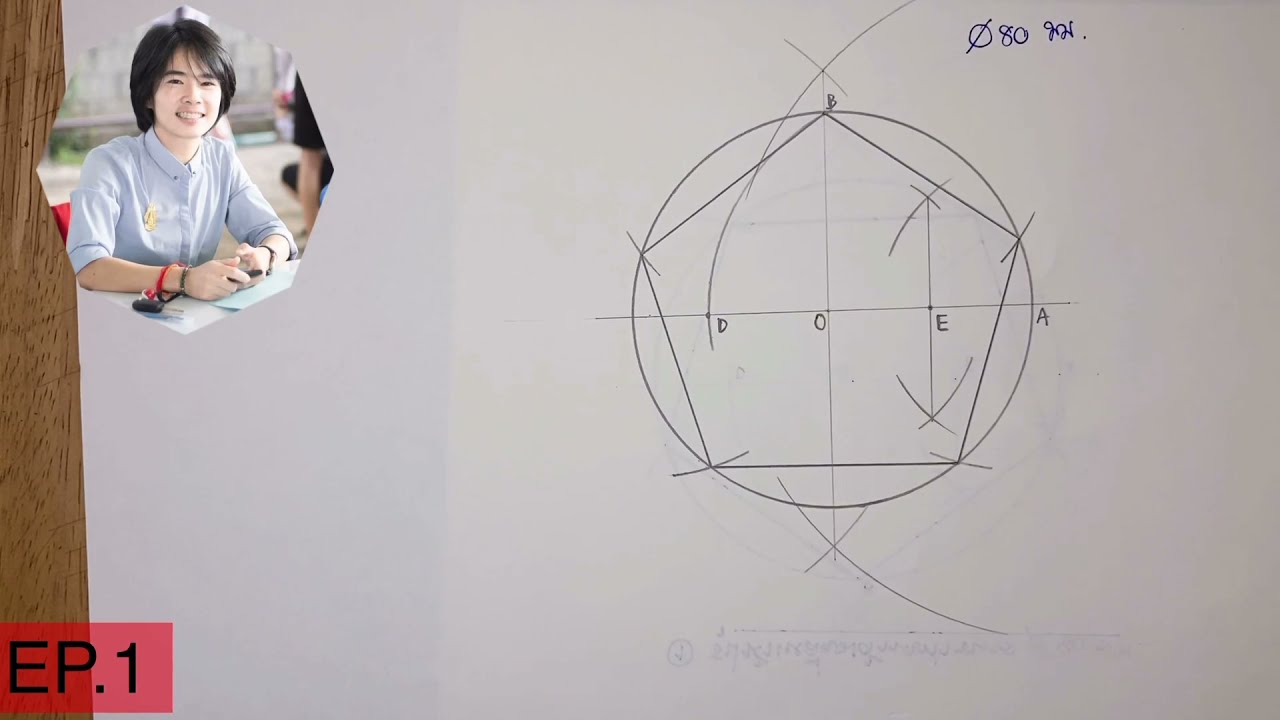 หน่วยที่ 3 เรื่องสร้างรูปเรขาคณิต(5เหลี่ยมด้านเท่า) | Kanokwan-Cltc