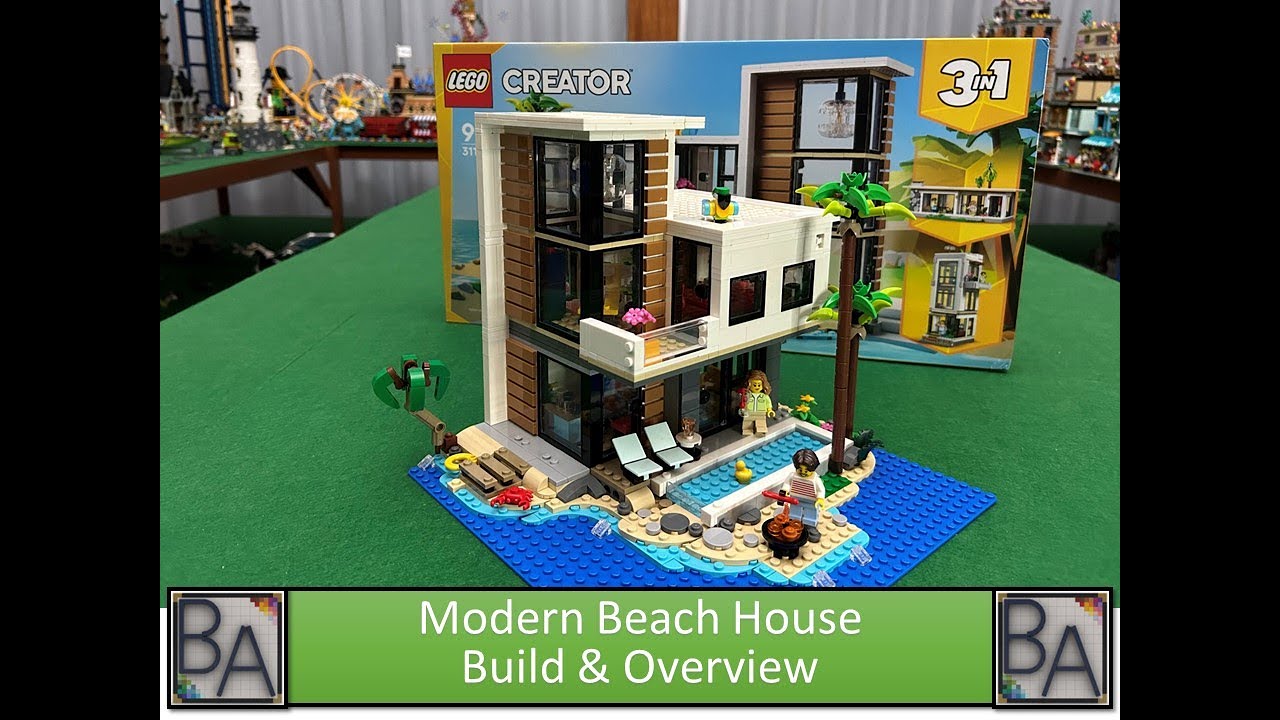 LEGO MOC - Modern Beach House Build & Overview