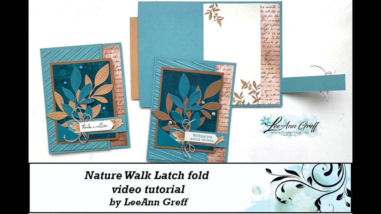 Nature's Symphony Latch fold cards