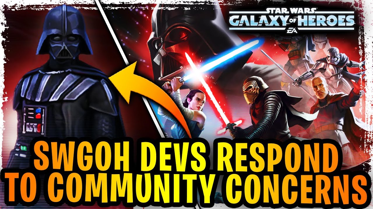 SWGoH Devs FINALLY Respond to Community Concerns - Gear Crunch, Vader Nerf, and More