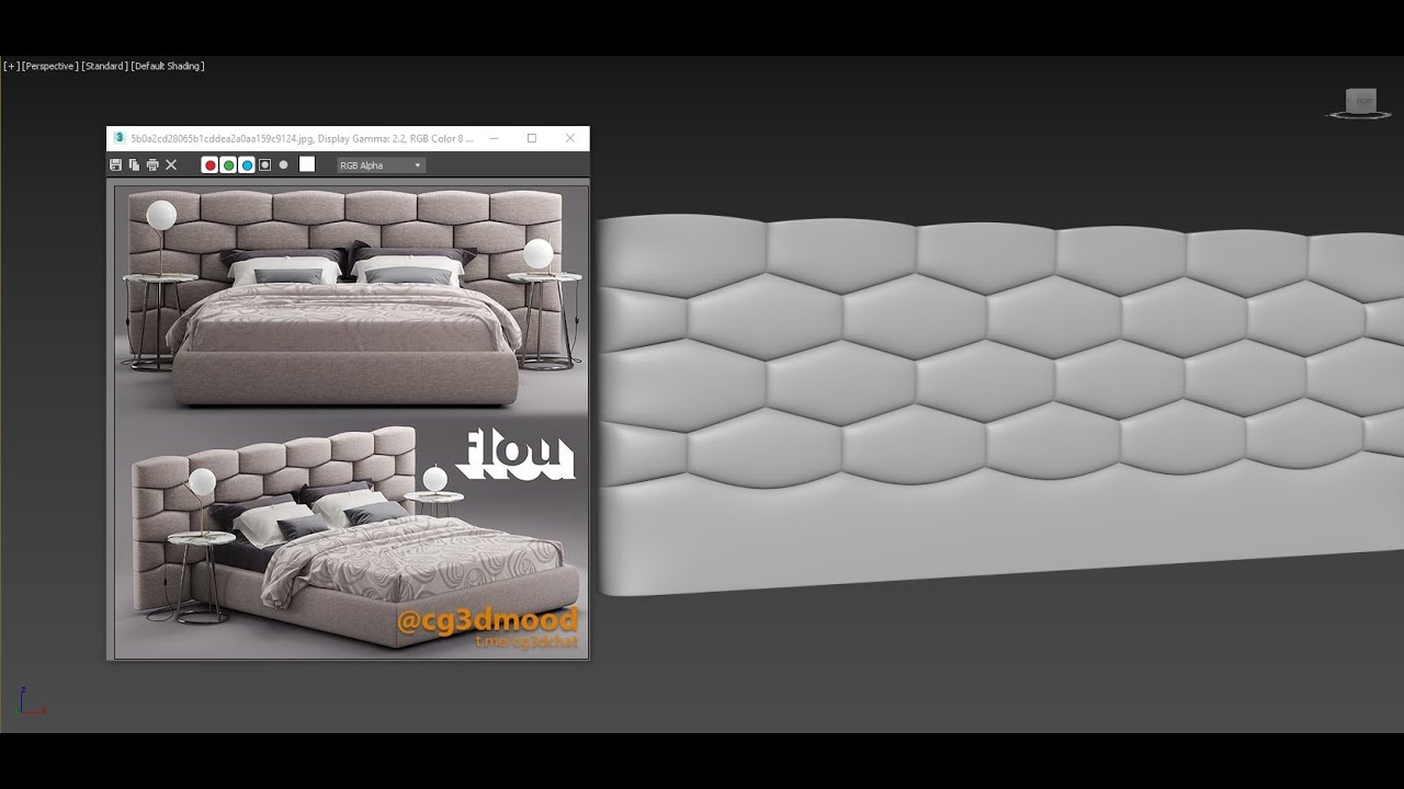 Bed Headboard Modelling In 3ds Max | Headboard Modelling | Autodesk 3ds Max | Esthetic Space Decor