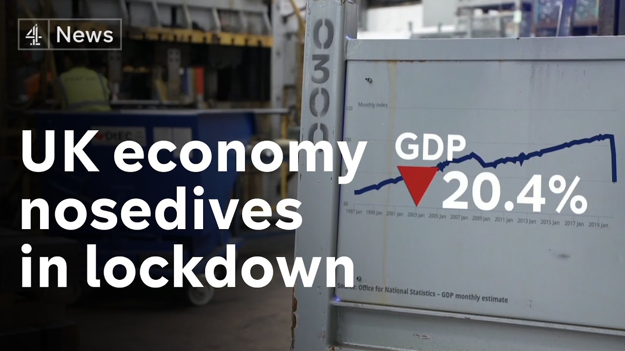 UK economy shrinks by record 20 per cent in April as lockdown hits business