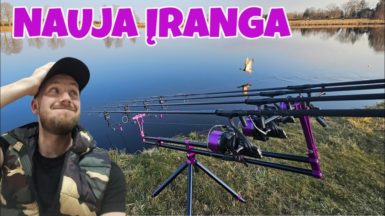 Pirma Žvejyba su Nauja Karpine Įranga