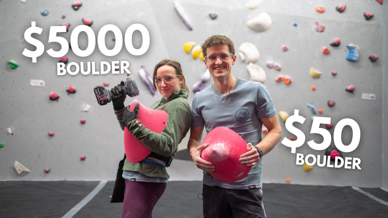 Most expensive VS cheapest boulder in the climbing gym