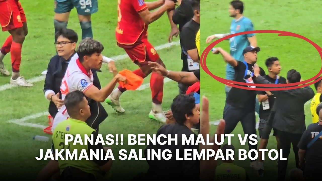 PANASSS!! BENCH PEMAIN MALUT & JAKMANIA SALING LEMP4R B0TOL SETELAH GOAL PERSIJA
