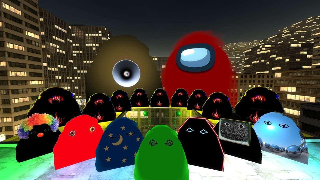 GIANT SUS AND MEGAPHONE ANGRY MUNCI is After Me in GMod - Can I Escape the Madness?