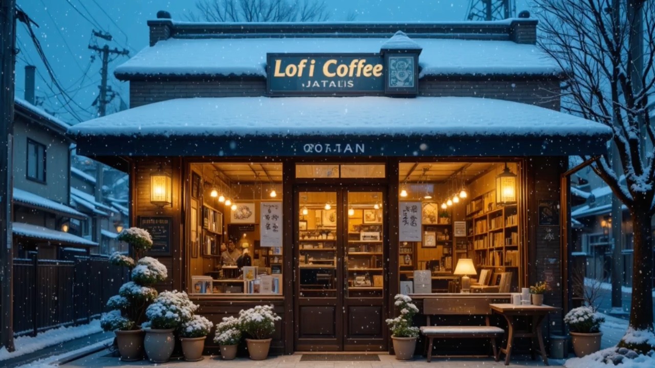 Cozy Japanese Coffee Shop ☕ Lofi Hip Hop Mix [Study • Relax • Work]