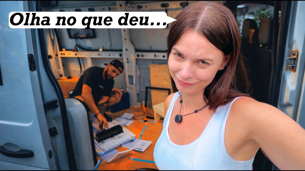 PARECIA simples INSTALAR o AR CONDICIONADO na VAN...