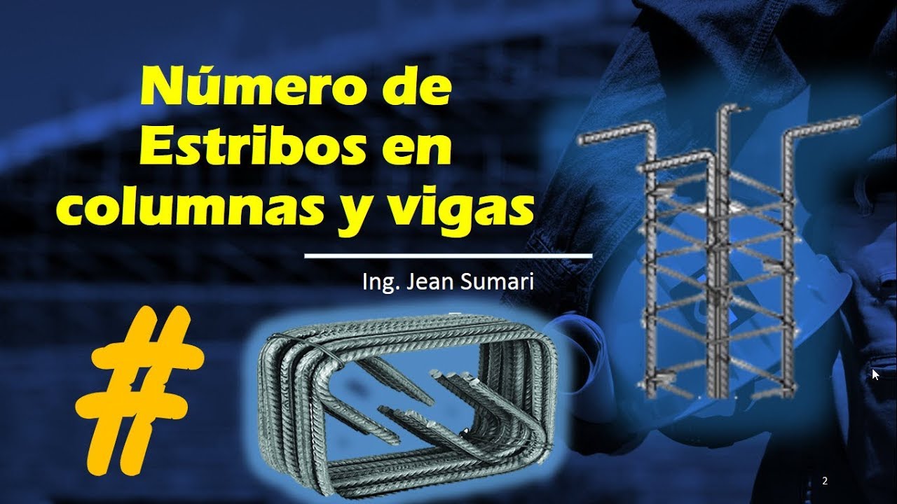 Como contar el número de estribos en vigas y columnas