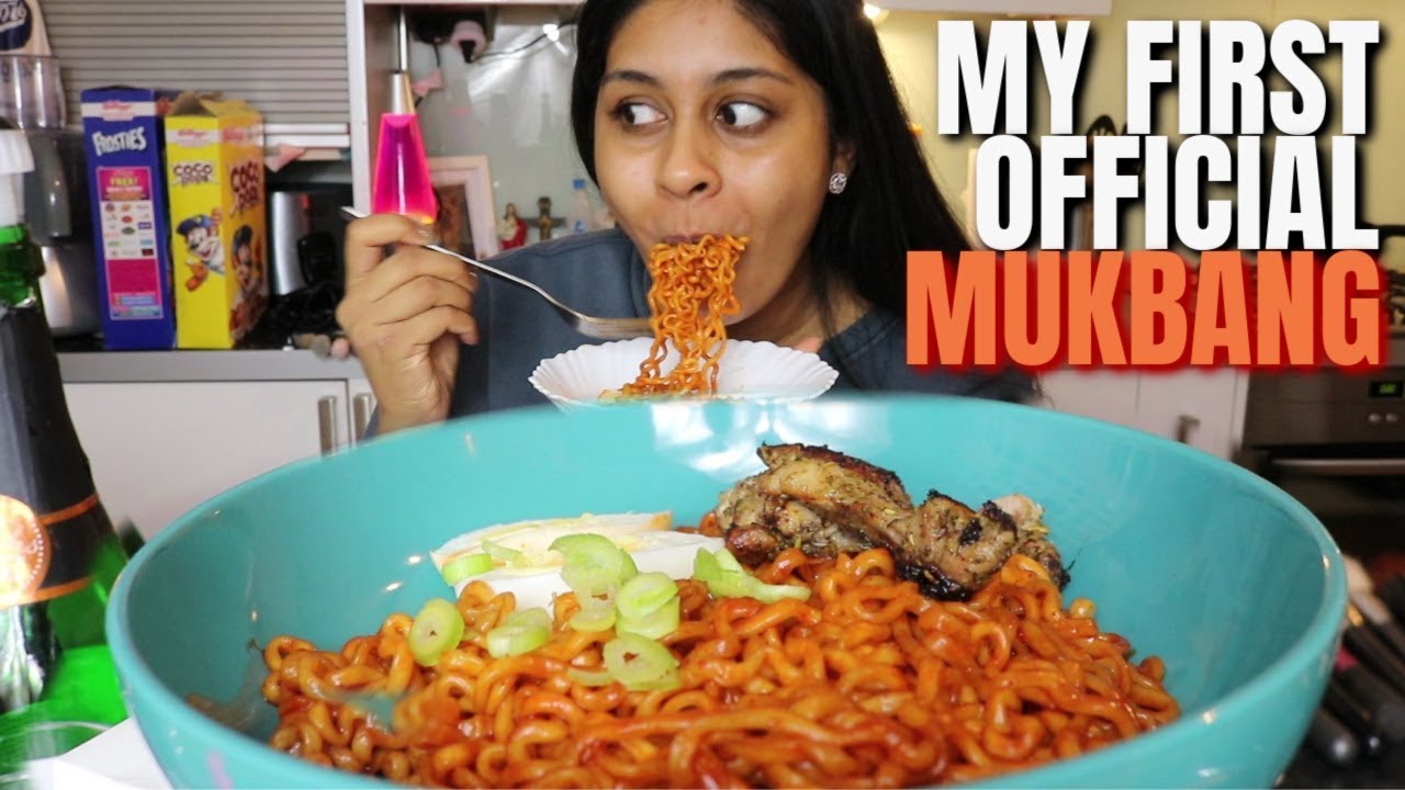 SUPER SPICY noodle MUKBANG!