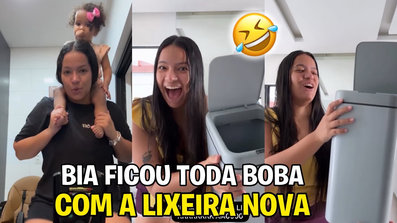BIA CHAGAS FICOU TODA BOBA COM A LIXEIRA NOVA+ LAURA TOMOU VACINA