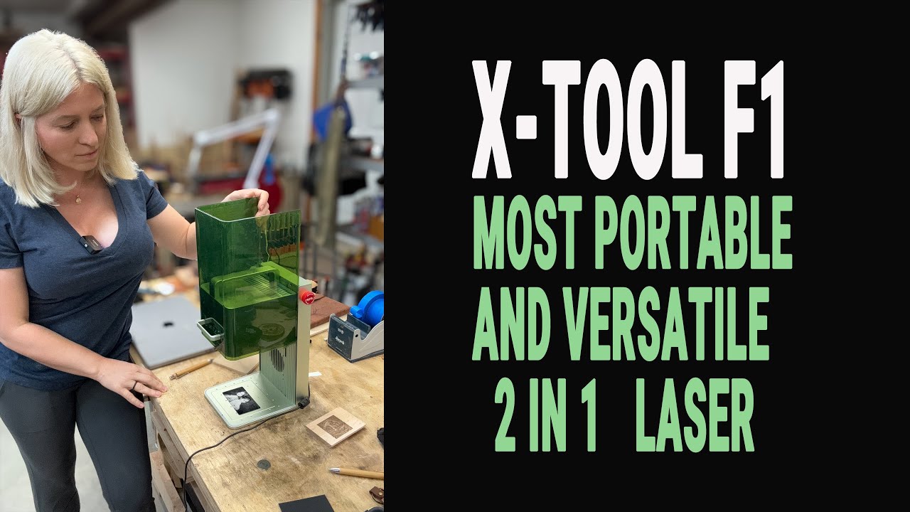 Xtool F1. Самый универсальный и портативный лазер. Лазер 2 в 1 для дерева и металла.