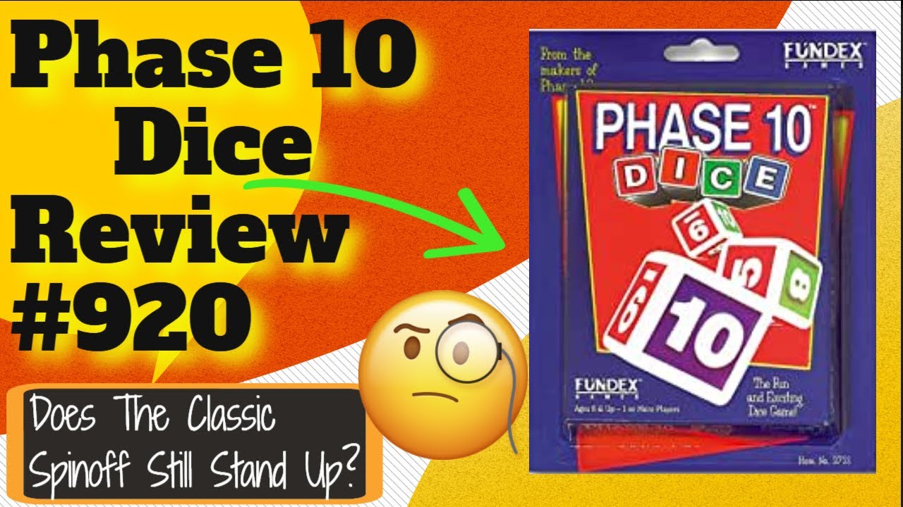 Bower's Game Corner #920: Phase 10 Dice Review *It's Phase 10, but with Dice now! *