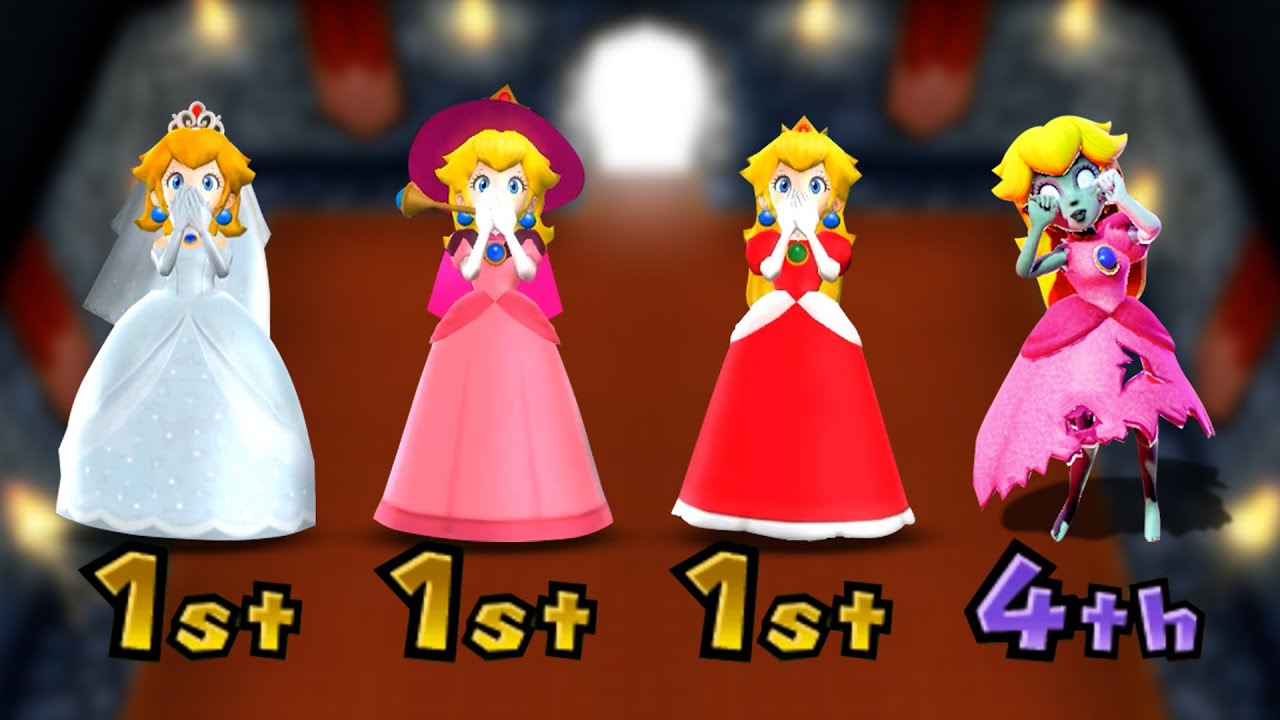 【マリオパーティ9】すべての4人対戦ミニゲームピーチ姫のすべての衣装